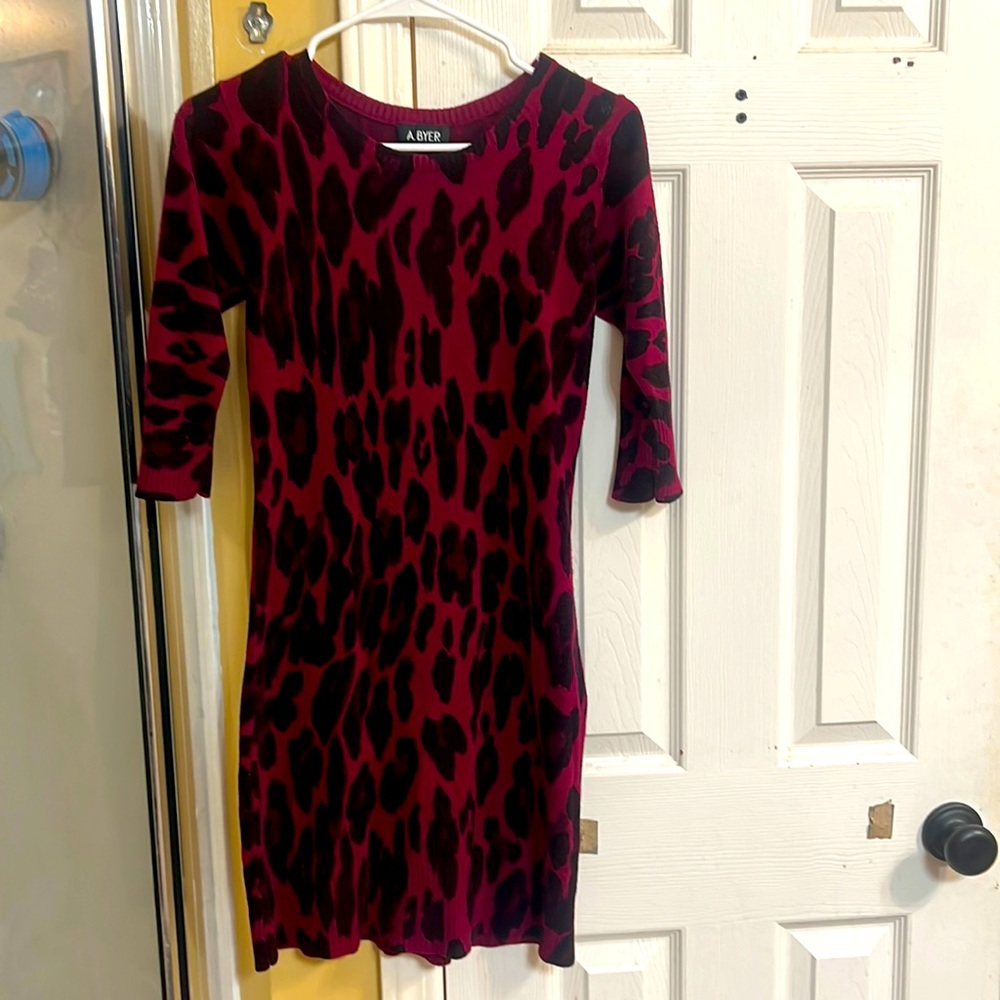 A. Byer leopard dress